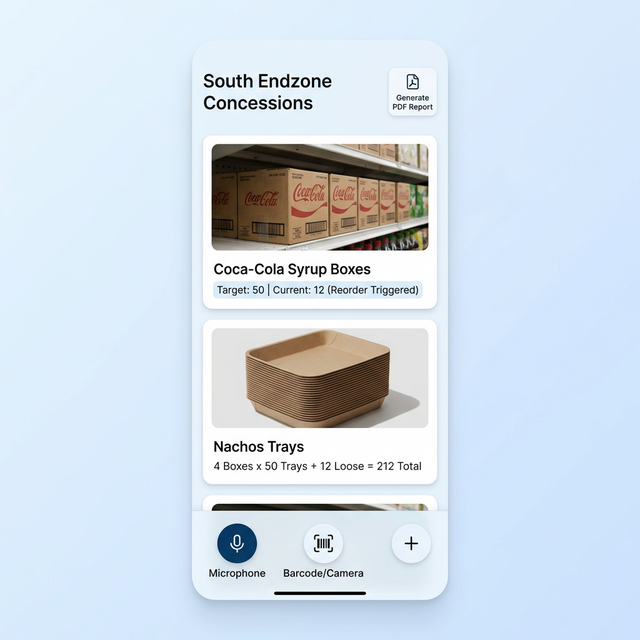 Stadium Concessions Use Case